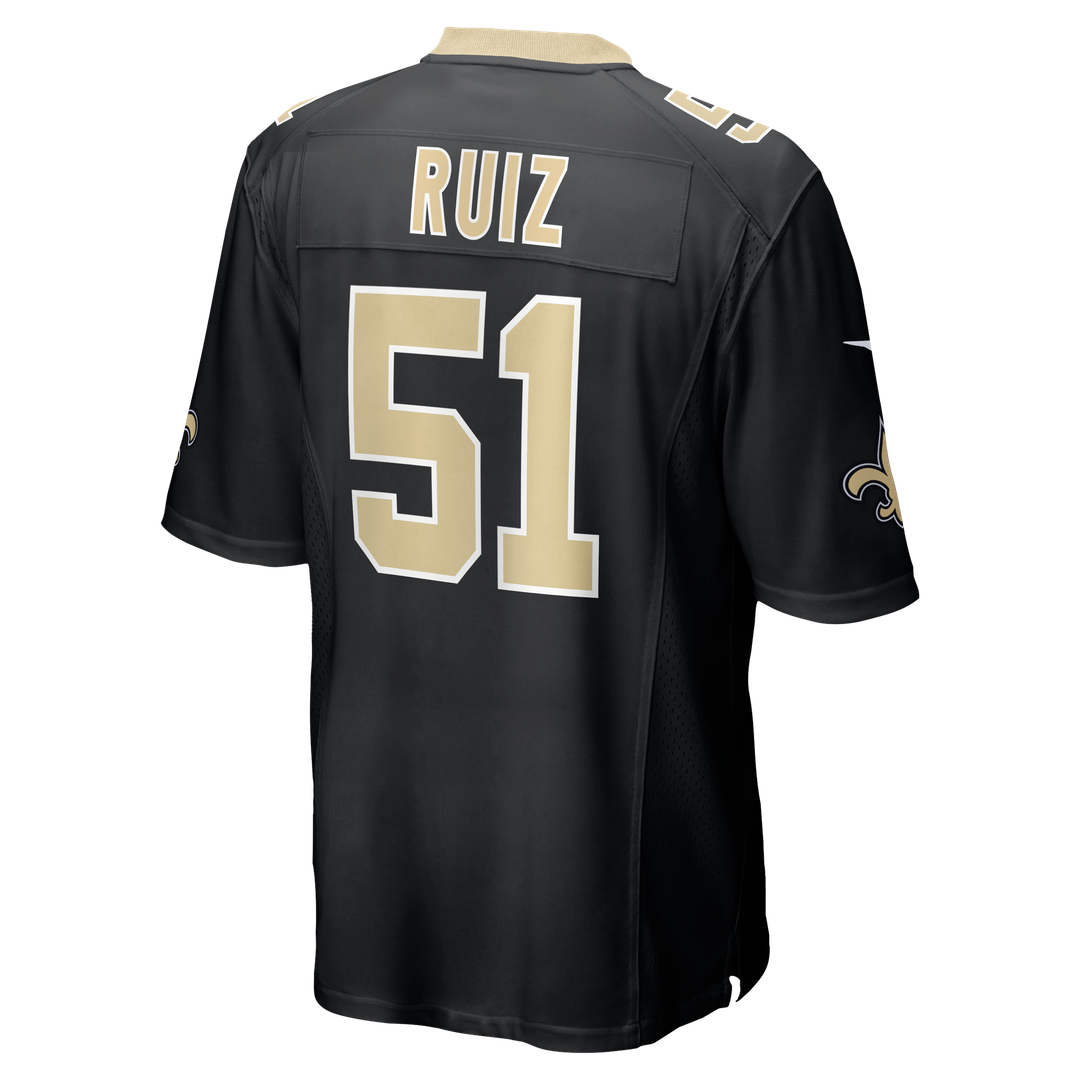 Cesar Ruiz New Orleans Saints Nike Game Jersey - Black