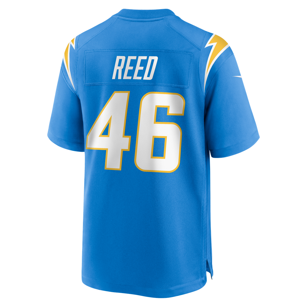 Nikko Reed Los Angeles Chargers Nike Team Game Jersey -  Powder Blue