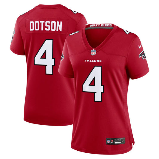 Jahan Dotson Atlanta Falcons Nike Women's Team Game Jersey -  Red