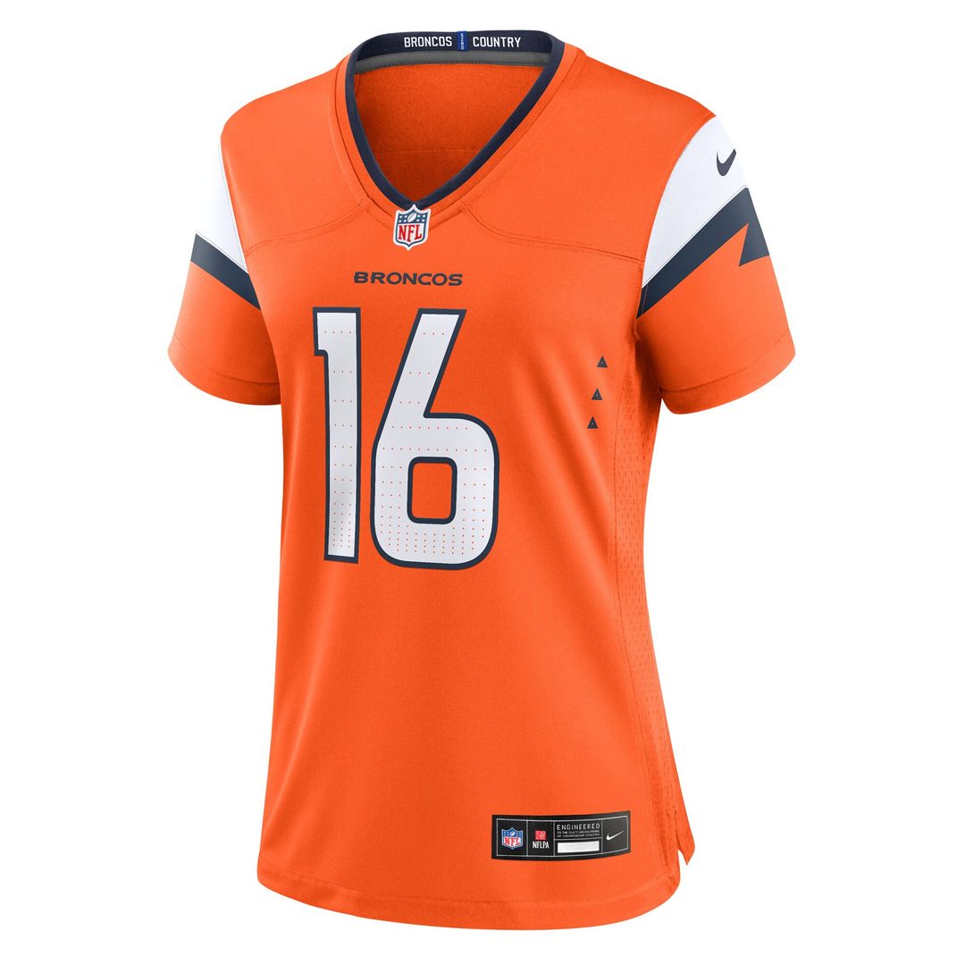 Jeremy Crawshaw Denver Broncos Nike Women's Team Game Jersey -  Orange