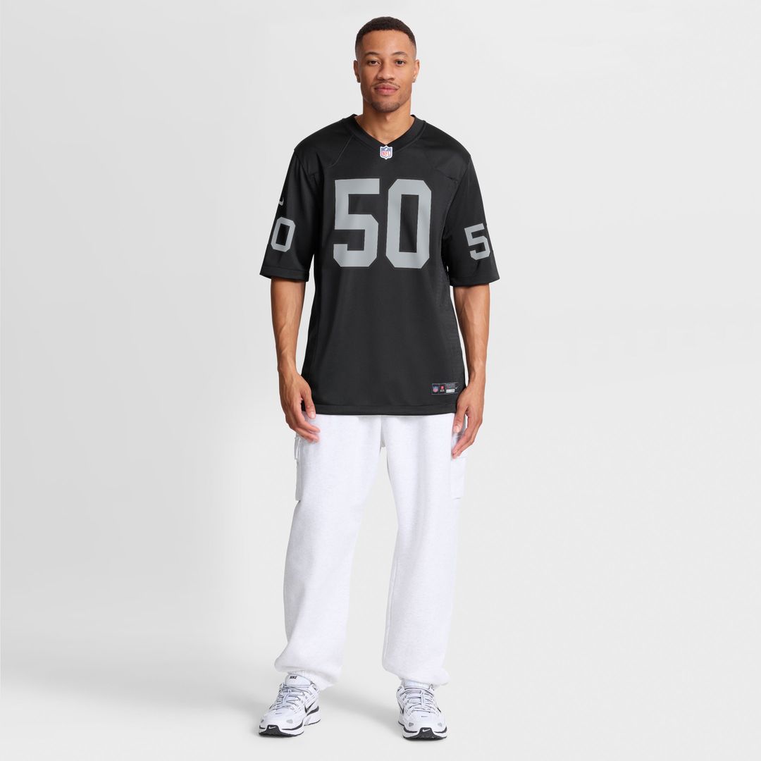 Segun Olubi Las Vegas Raiders Nike Team Game Jersey -  Black