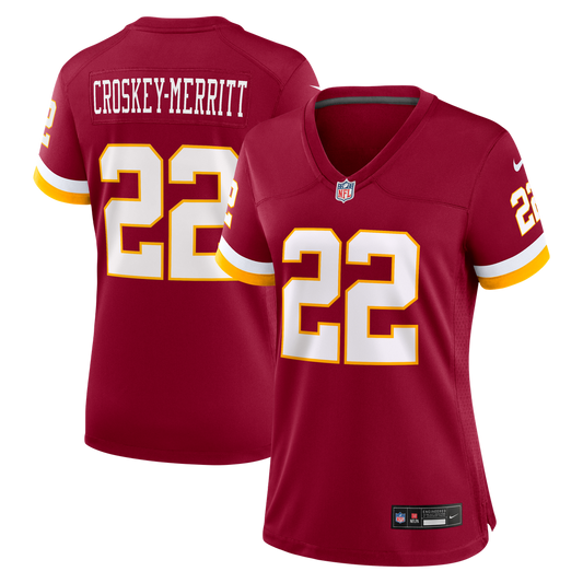 Jacory Croskey-Merritt Washington Commanders Nike Women's Game Jersey - Burgundy