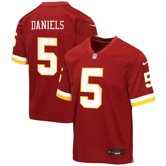 Jayden Daniels Washington Commanders Nike Youth Game Jersey - Burgundy
