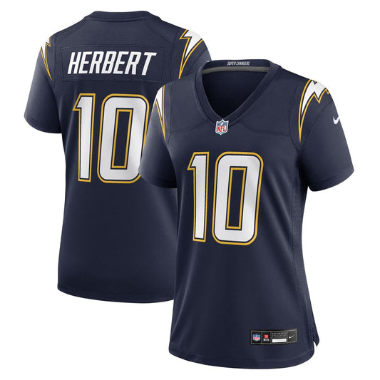 Justin Herbert Los Angeles Chargers Nike Women's Alternate Super Chargers Game Jersey - Navy