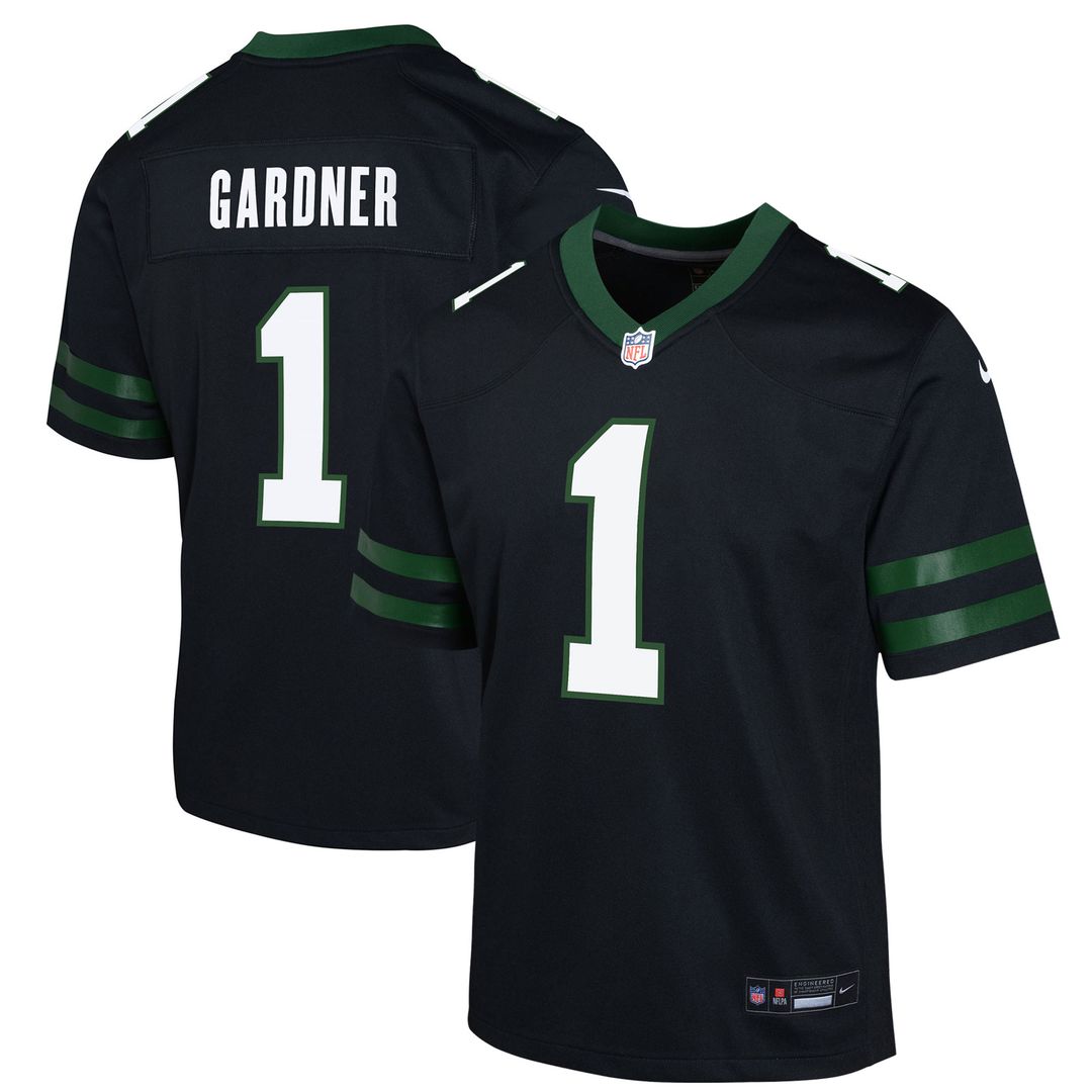 Ahmad Sauce Gardner New York Jets Nike Youth Game Jersey - Black