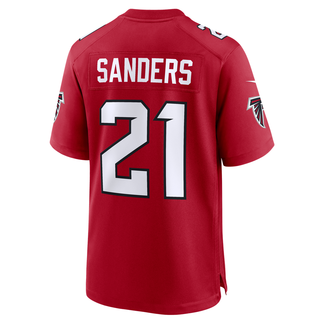Deion Sanders Atlanta Falcons Nike Retired Player Game Jersey - Red
