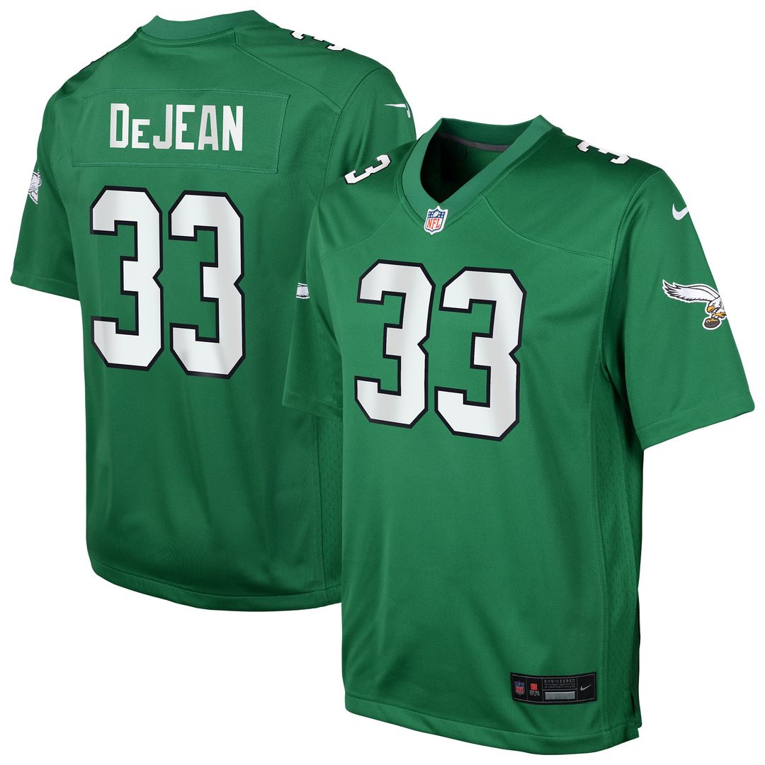 Cooper DeJean Philadelphia Eagles Nike Youth Game Player Jersey - Midnight Green