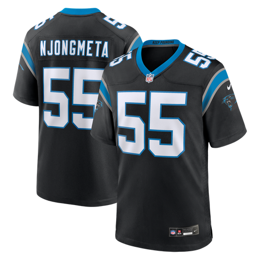 Maema Njongmeta Carolina Panthers Nike Team Game Jersey -  Black