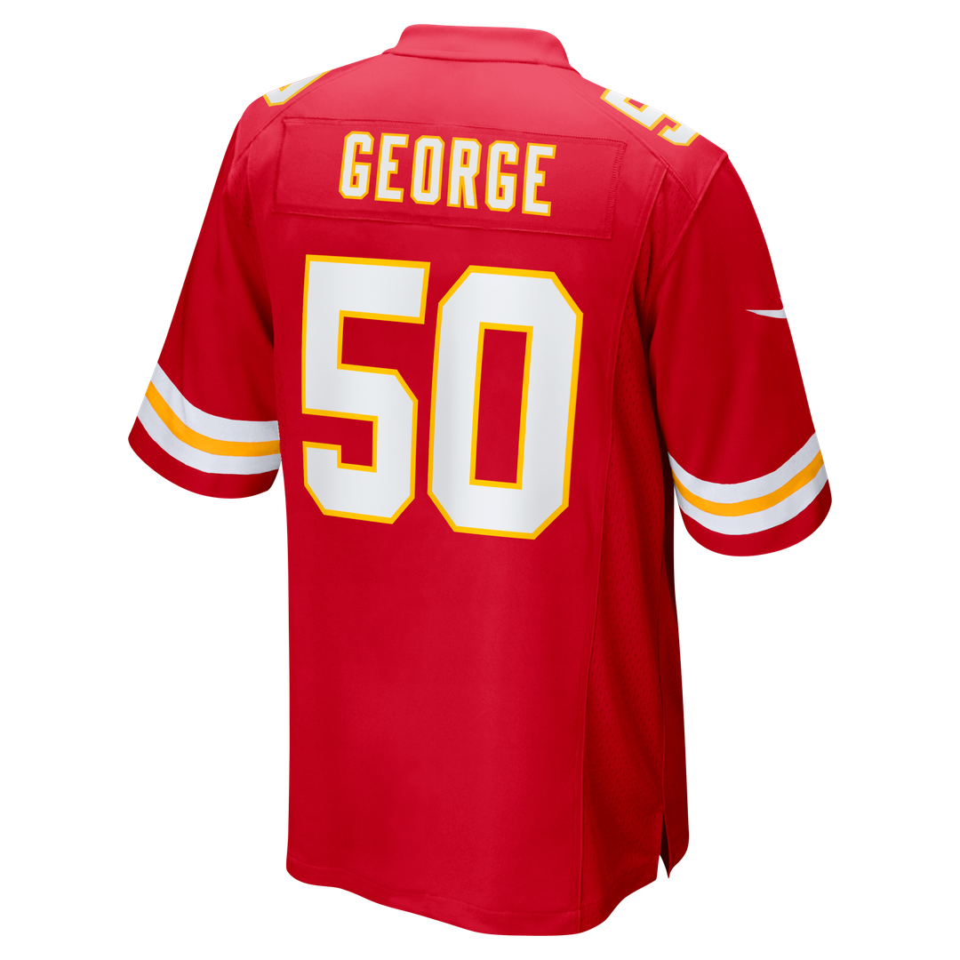 Brandon George Kansas City Chiefs Nike Team Game Jersey -  Red