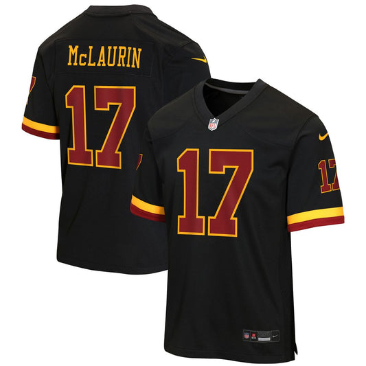 Terry McLaurin Washington Commanders Nike Youth Hail Raiser Alternate Game Jersey - Black
