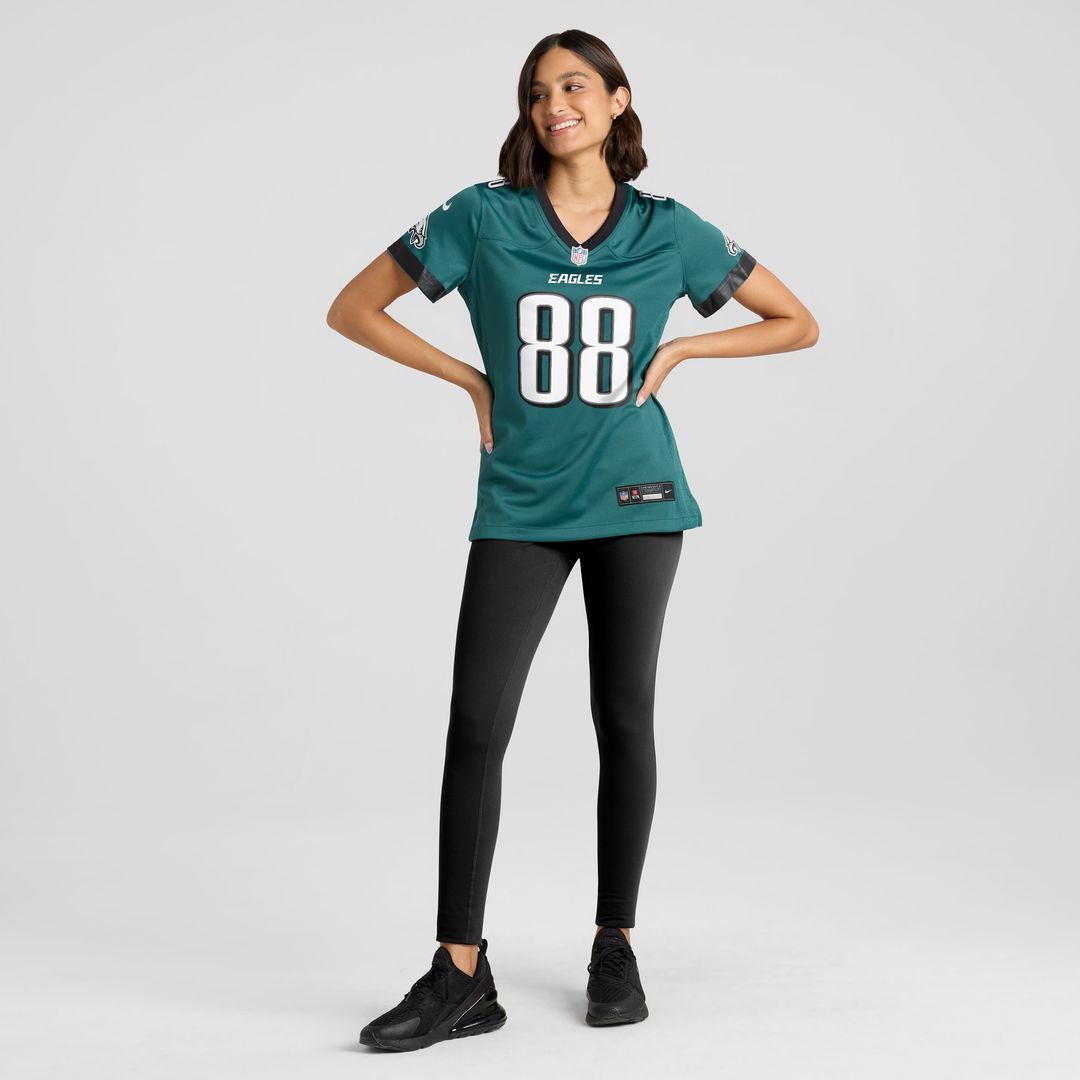Dallas Goedert Philadelphia Eagles Nike Women's Team Game Jersey - Midnight Green
