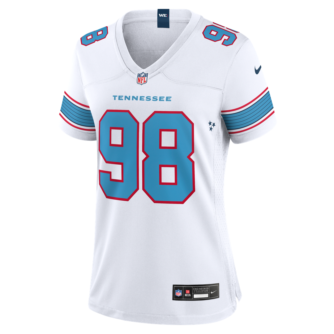 Jeffery Simmons Tennessee Titans Nike Women's Game Jersey - Light Blue