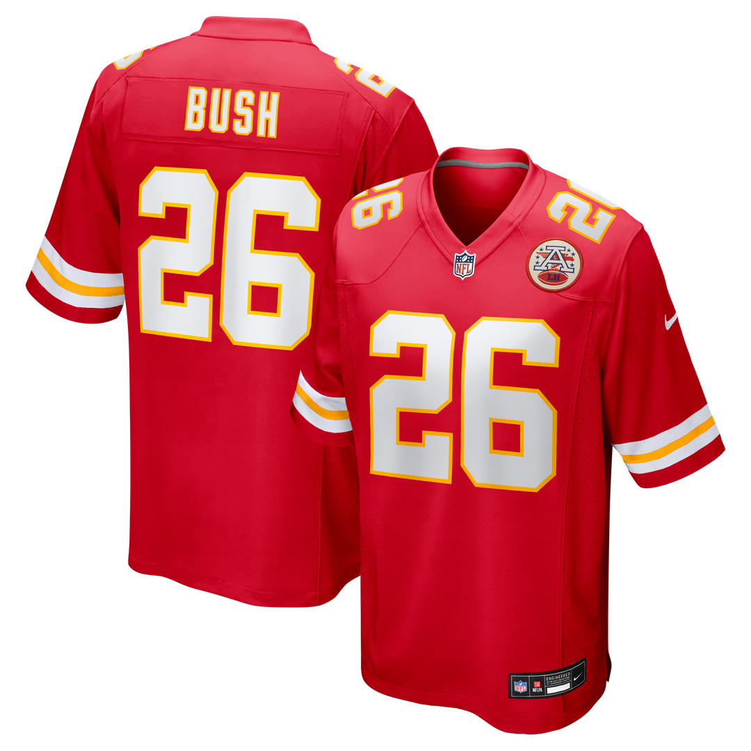 Deon Bush Kansas City Chiefs Nike Game Player Jersey - Red
