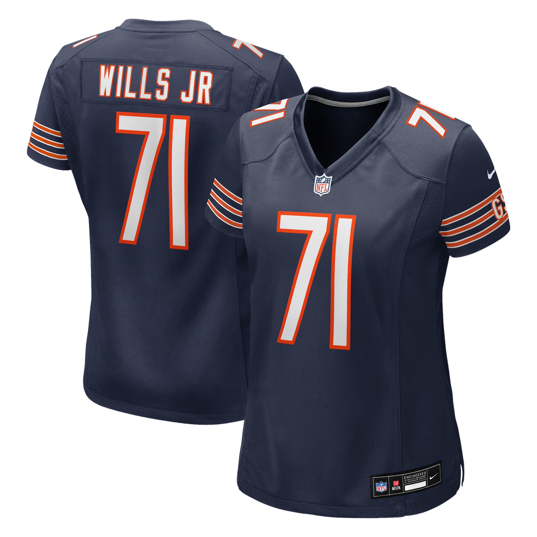 Jedrick Wills Jr. Chicago Bears Nike Women's Team Game Jersey -  Navy