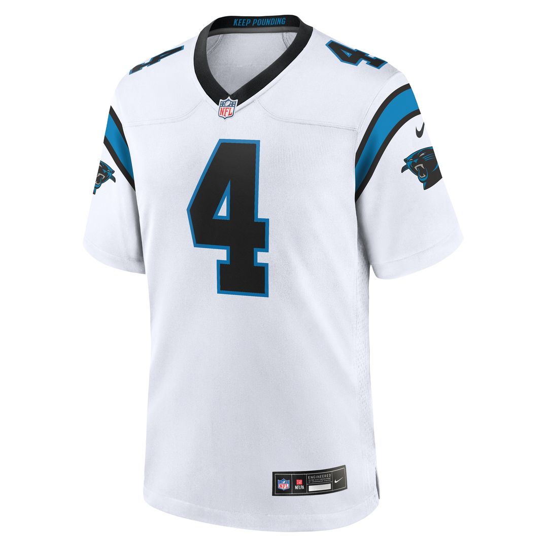 Tetairoa McMillan Carolina Panthers Nike Team Game Jersey - Black