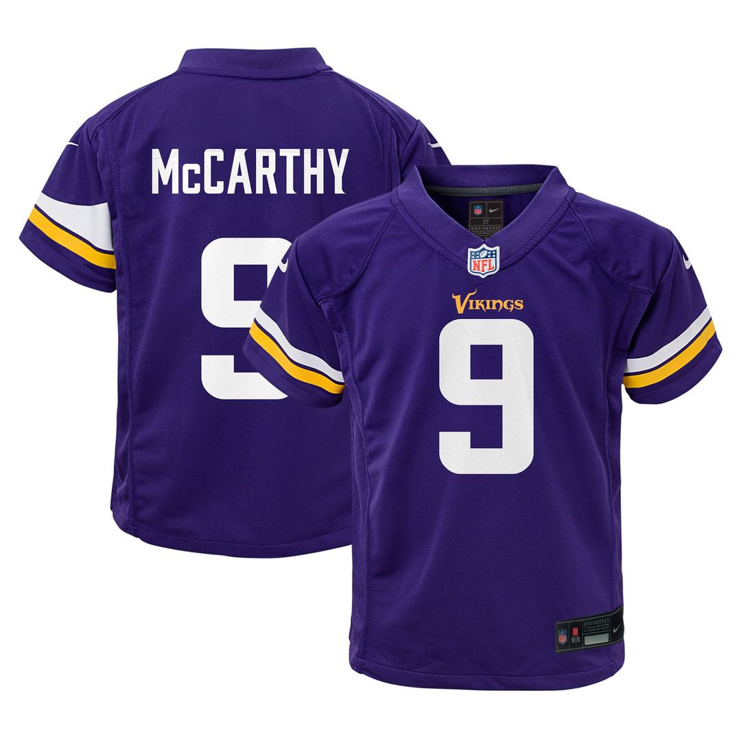 J.J. McCarthy Minnesota Vikings Nike Infant Team  Player Game Jersey - Purple