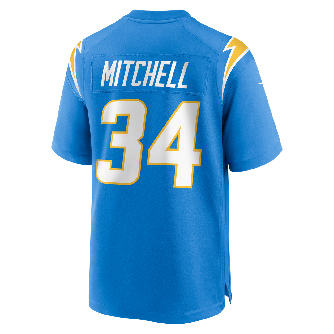 Keaton Mitchell Los Angeles Chargers Nike Team Game Jersey -  Powder Blue