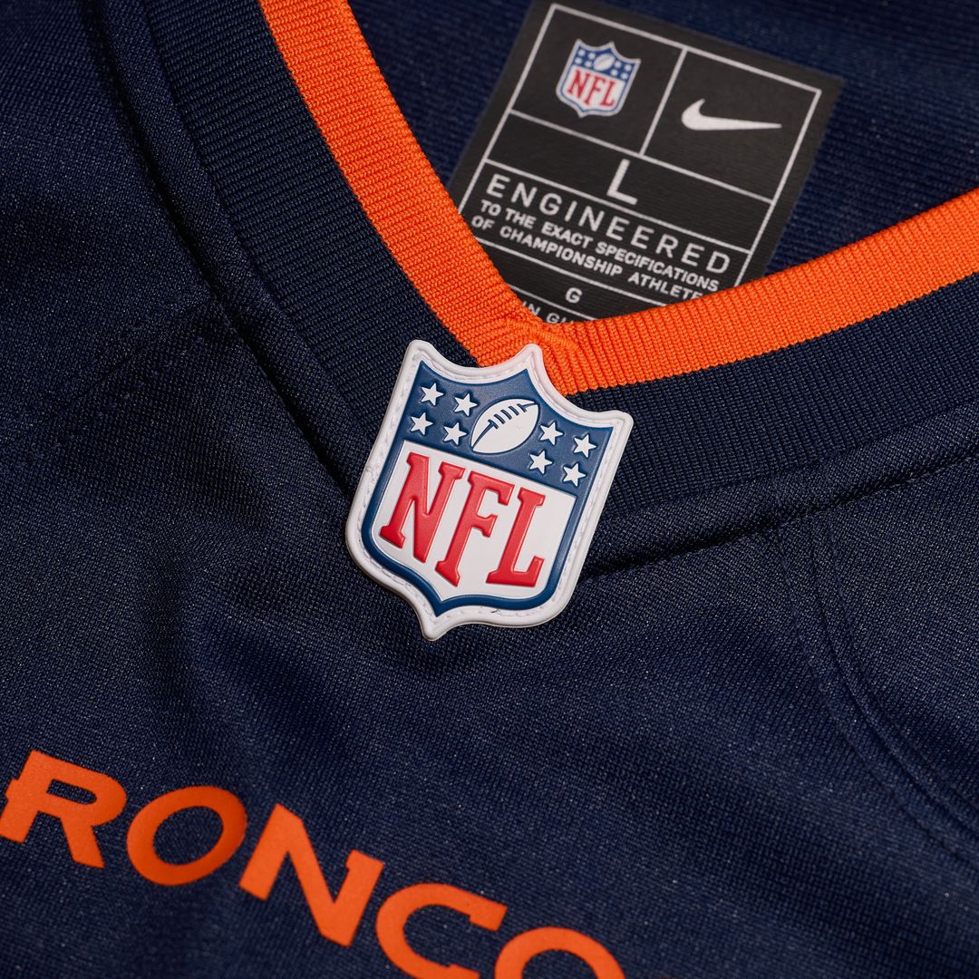 Bo Nix Denver Broncos Nike Alternate Game Jersey -  Navy