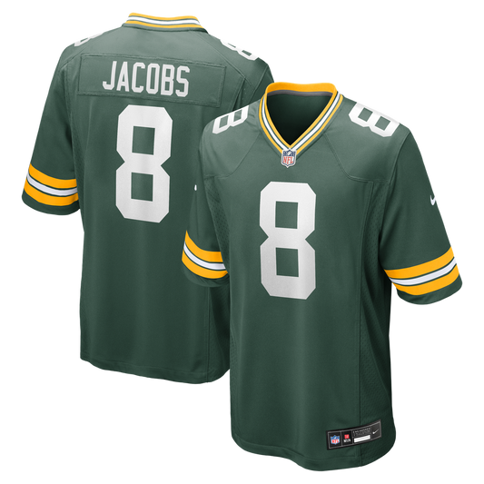Josh Jacobs Green Bay Packers Nike Team Game Jersey -  Green