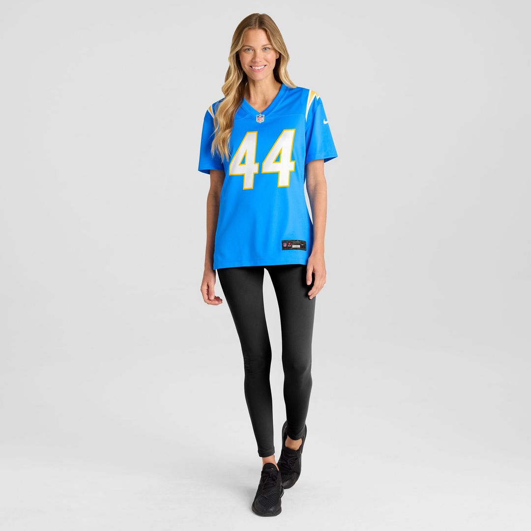 Tanner Muse Los Angeles Chargers Nike Women's Team Game Jersey -  Powder Blue