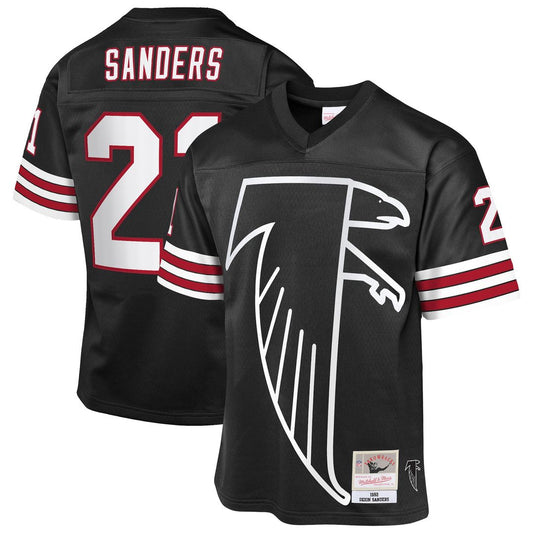 Deion Sanders Atlanta Falcons Mitchell & Ness Youth 1992 Throwback Fashion Jersey - Black