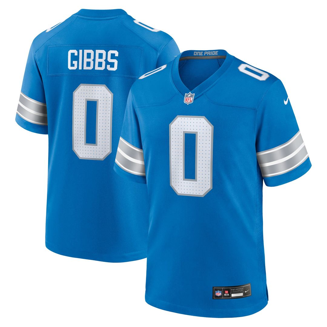 Jahmyr Gibbs Detroit Lions Nike 2nd Alternate Game Player Jersey - Black