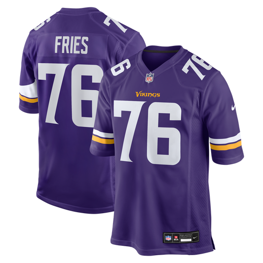 Will Fries Minnesota Vikings Nike Team Game Jersey -  Purple