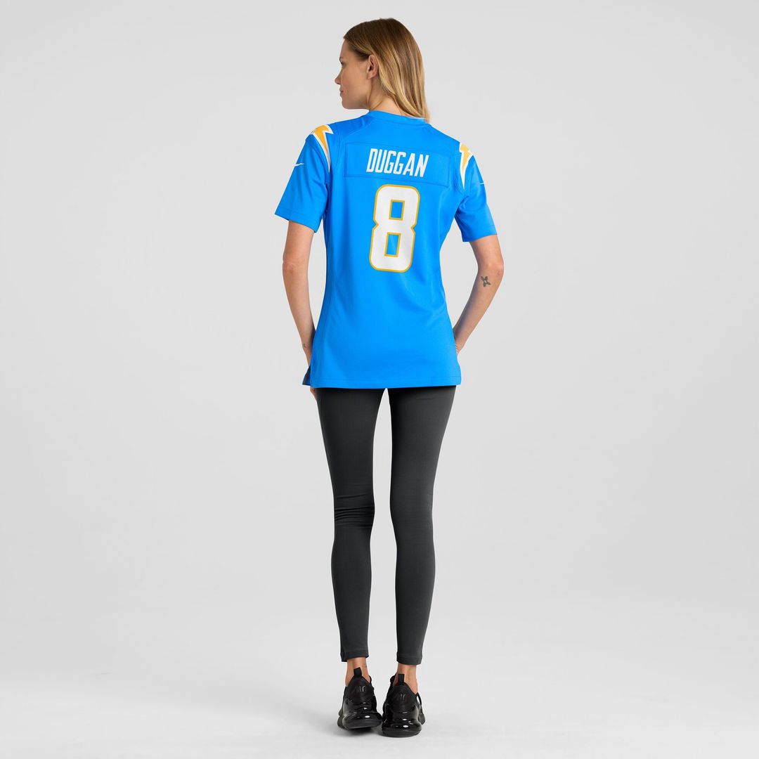 Max Duggan Los Angeles Chargers Nike Women's Team Game Jersey - Powder Blue
