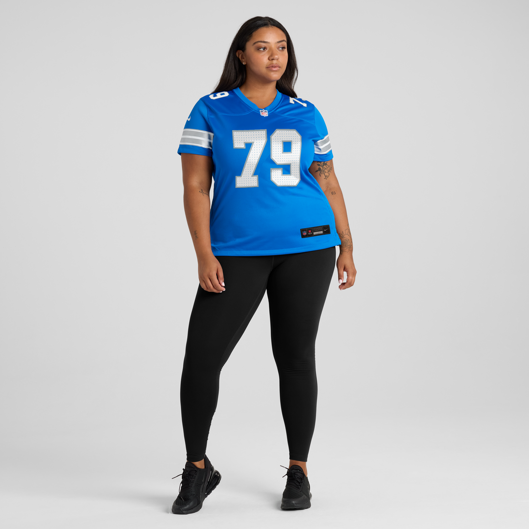 Larry Borom Detroit Lions Nike Women's Team Game Jersey -  Blue