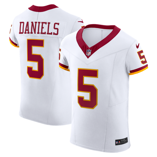 Jayden Daniels Washington Commanders Nike Alternate 2 Super Bowl Era Vapor F.U.S.E. Elite Jersey - White