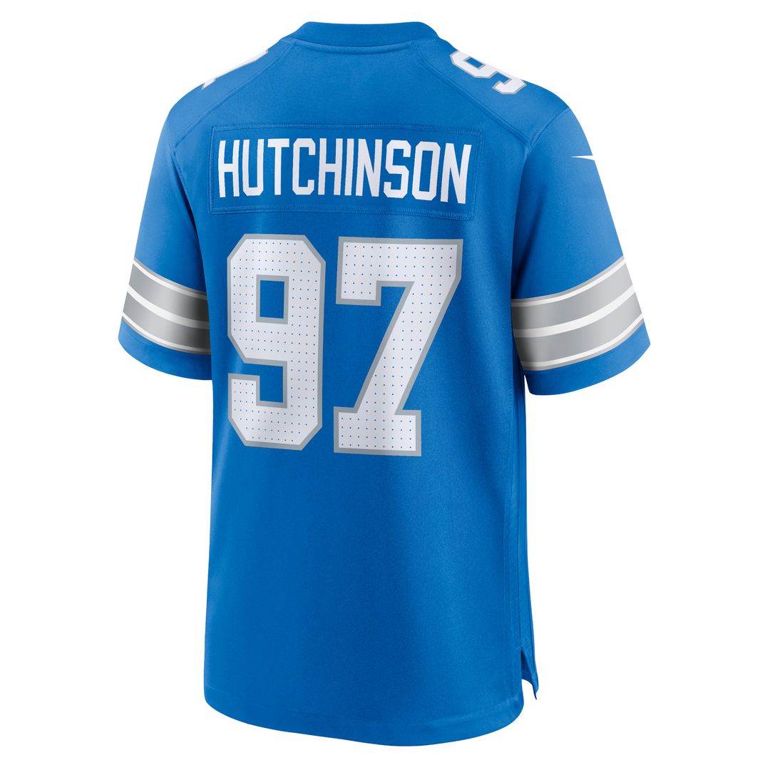 Aidan Hutchinson Detroit Lions Nike 2nd Alternate Game Jersey - Black