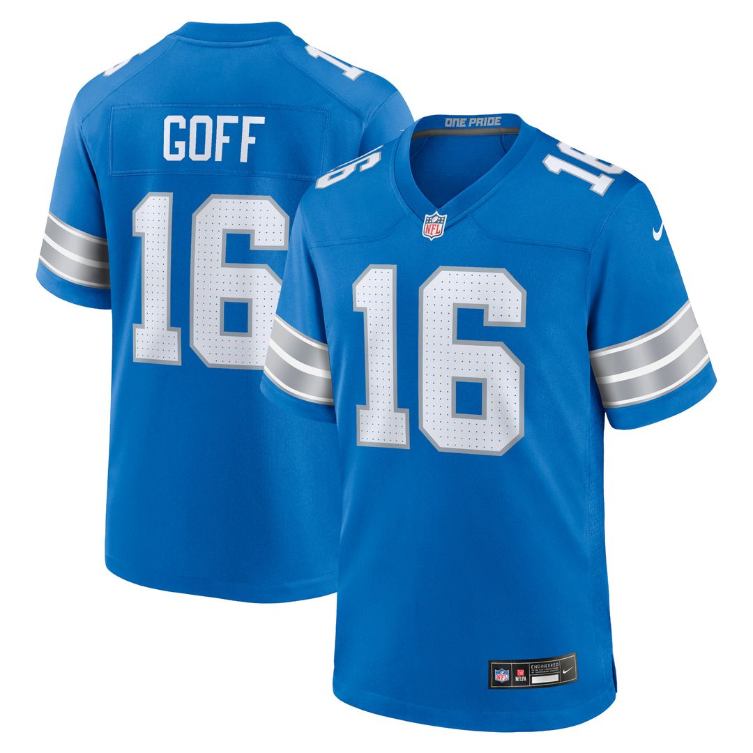 Jared Goff Detroit Lions Nike 2nd Alternate Game Jersey - Black