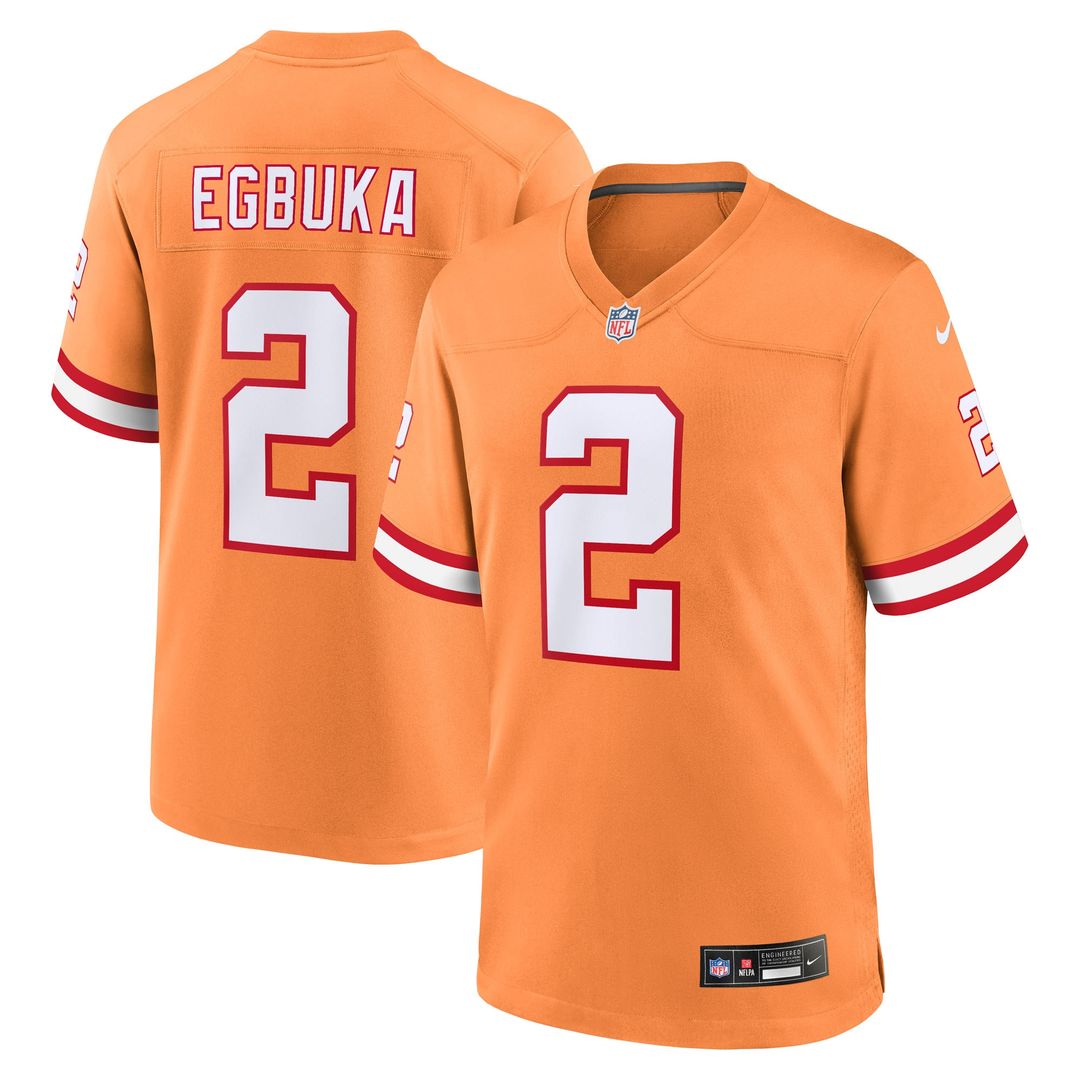 Emeka Egbuka  Tampa Bay Buccaneers Nike Team  Game Jersey -  Red