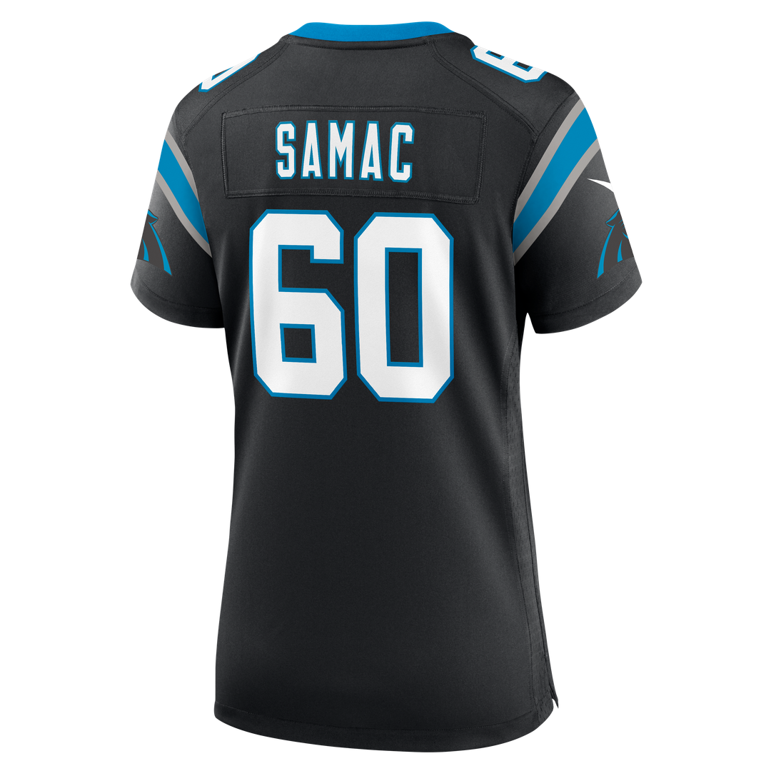 Nick Samac Carolina Panthers Nike Women's Team Game Jersey -  Black
