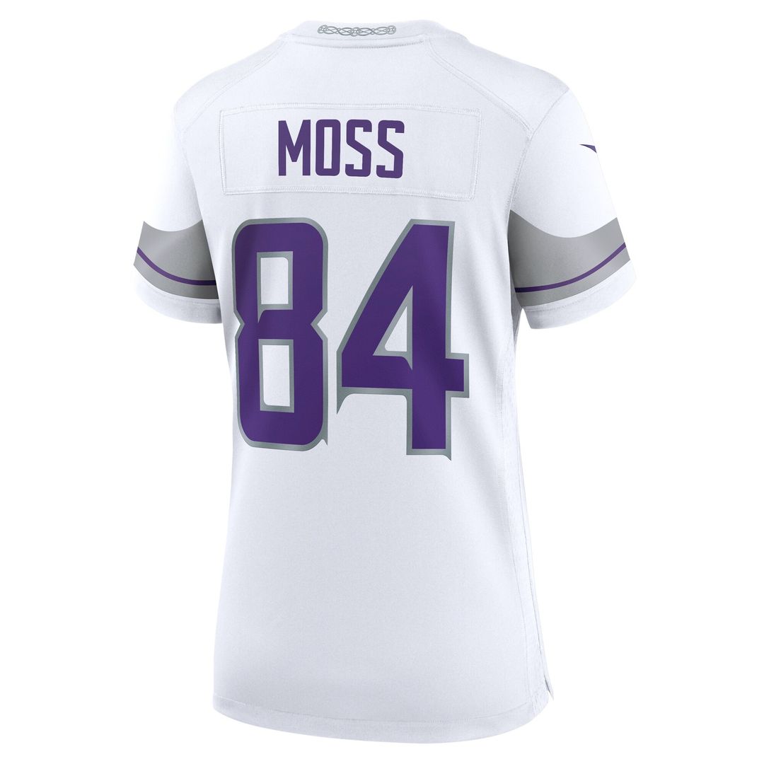 Randy Moss Minnesota Vikings Nike Women's Alternate Retired Player Game Jersey - White