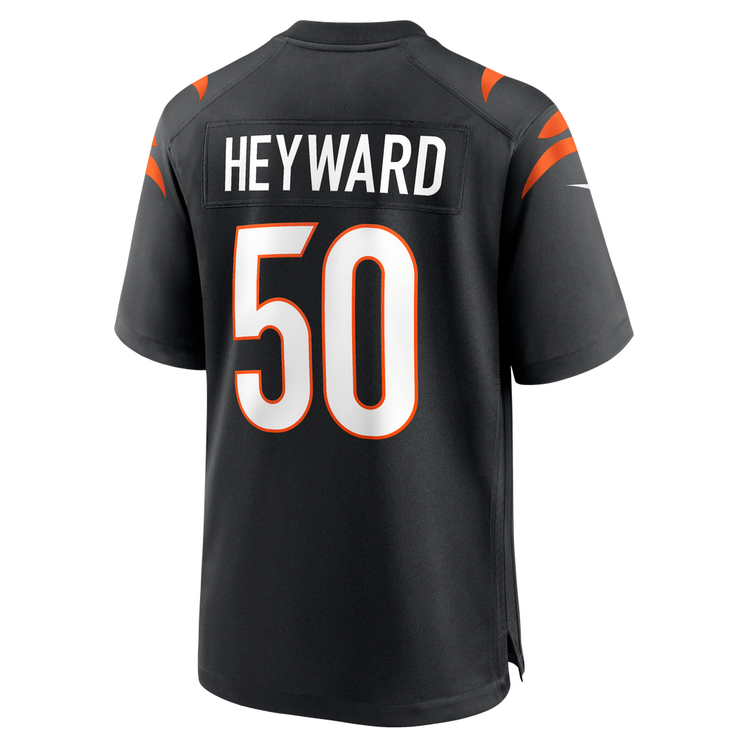 Shaka Heyward Cincinnati Bengals Nike Team Game Jersey -  Black