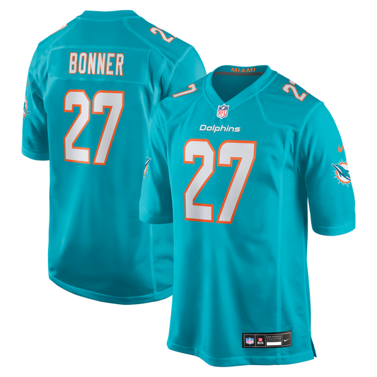 Ethan Bonner Miami Dolphins Nike  Game Jersey -  Aqua