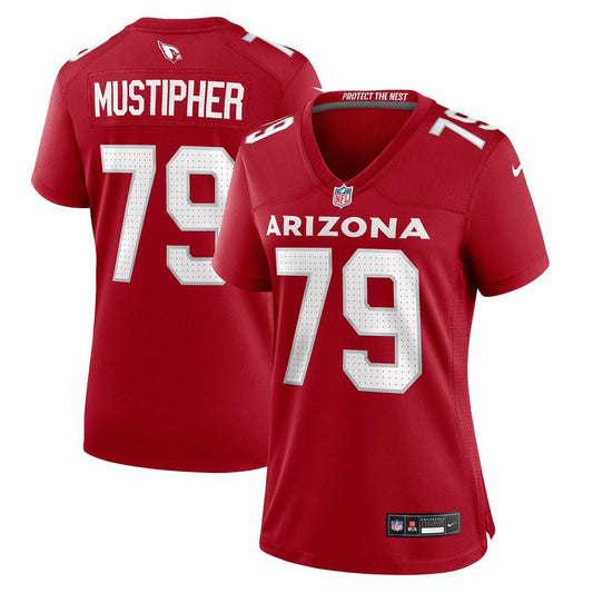 PJ Mustipher Arizona Cardinals Nike Women's Team Game Jersey -  Cardinal
