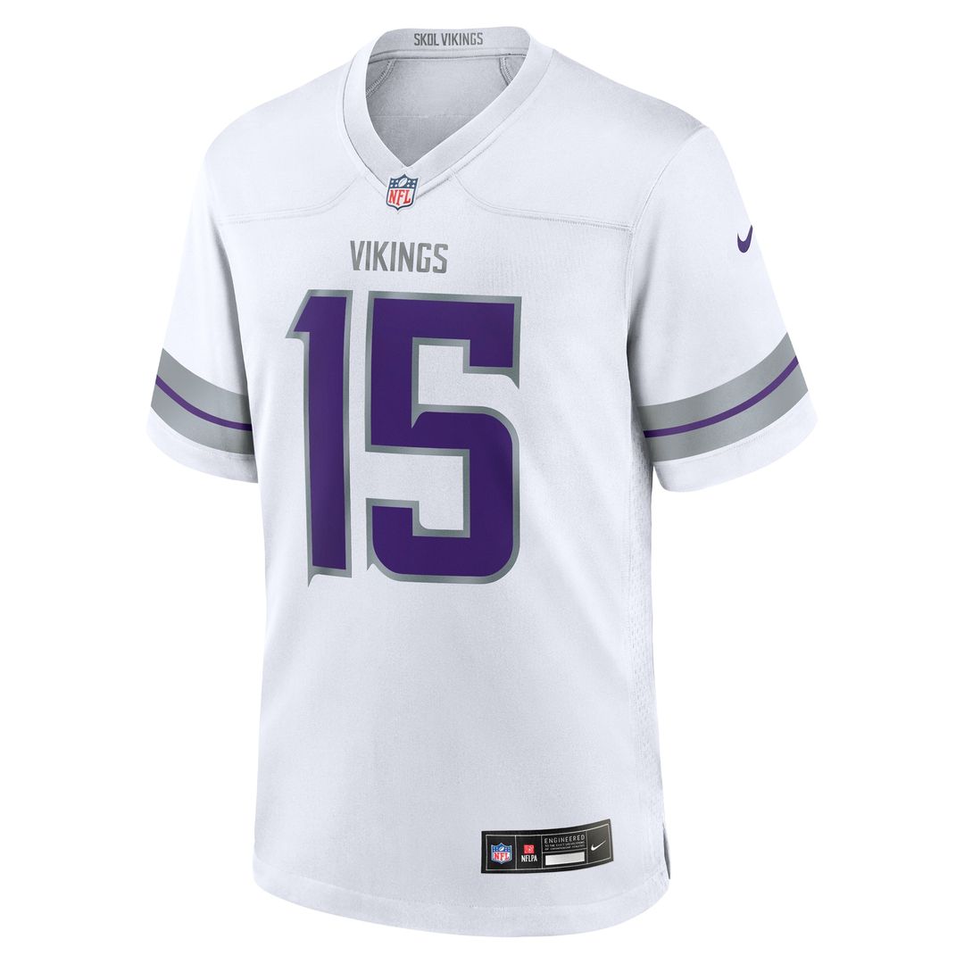 Dallas Turner Minnesota Vikings Nike  Game Jersey -  Purple