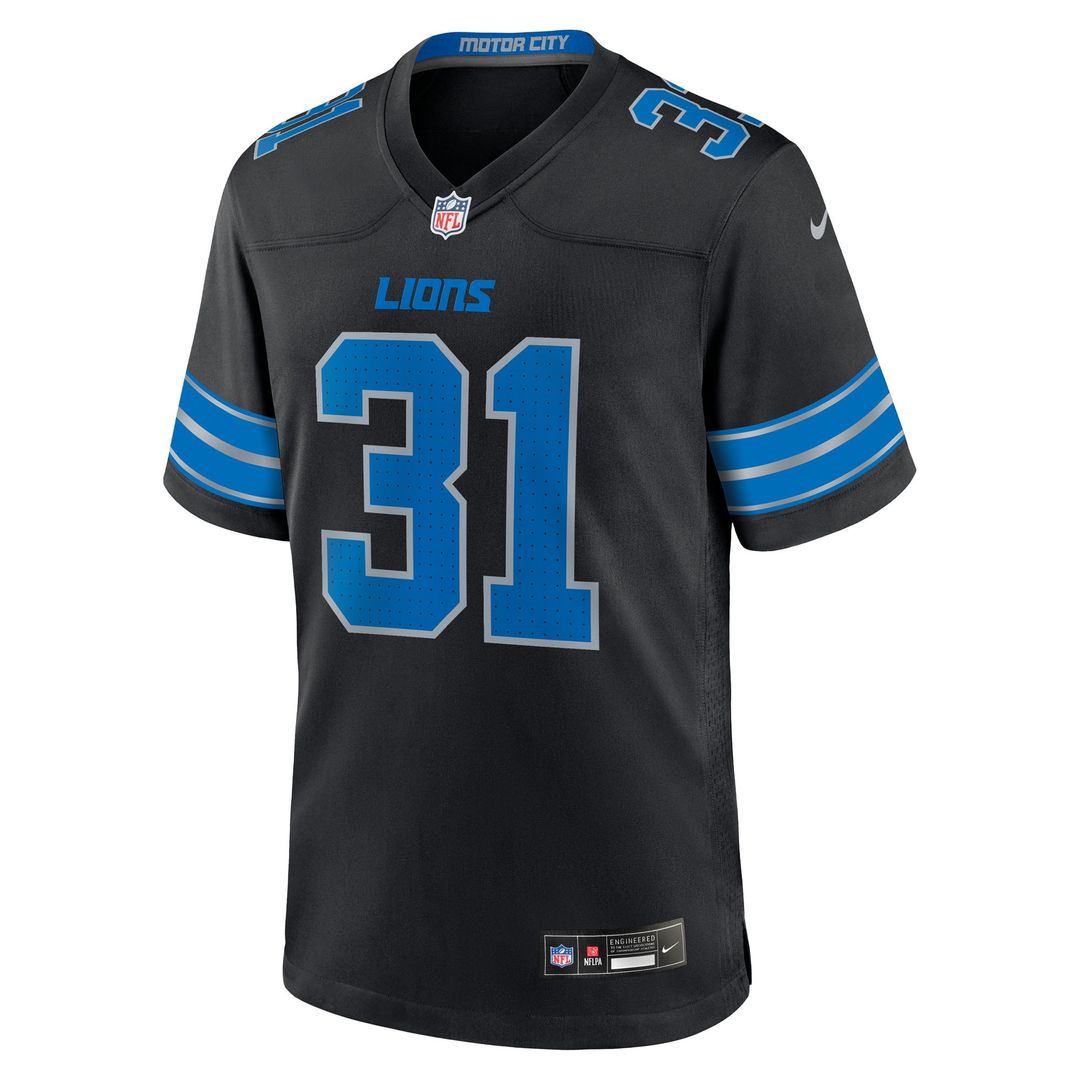 Kerby Joseph Detroit Lions Nike Team Game Jersey -  Blue