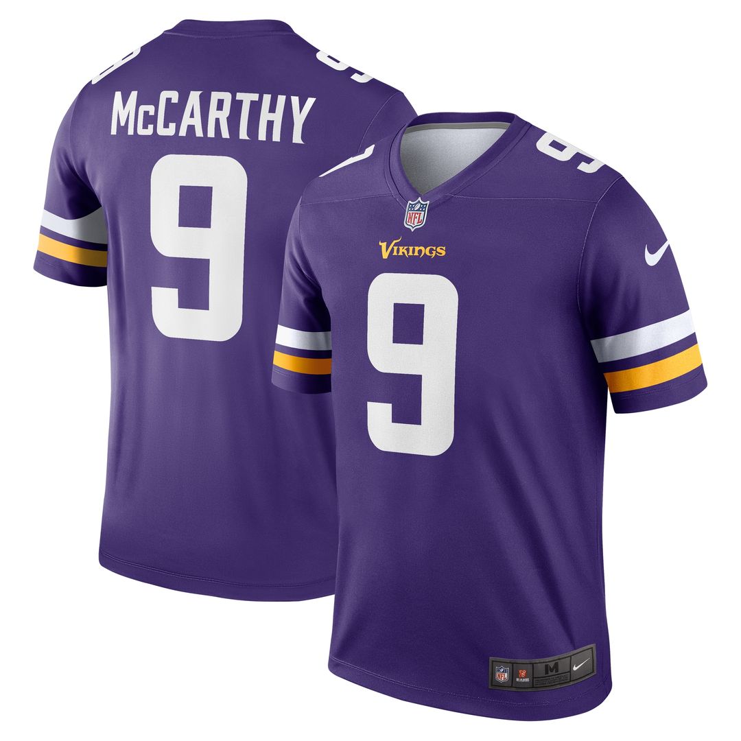 J.J. McCarthy Minnesota Vikings Nike Legend Player Performance Top - White