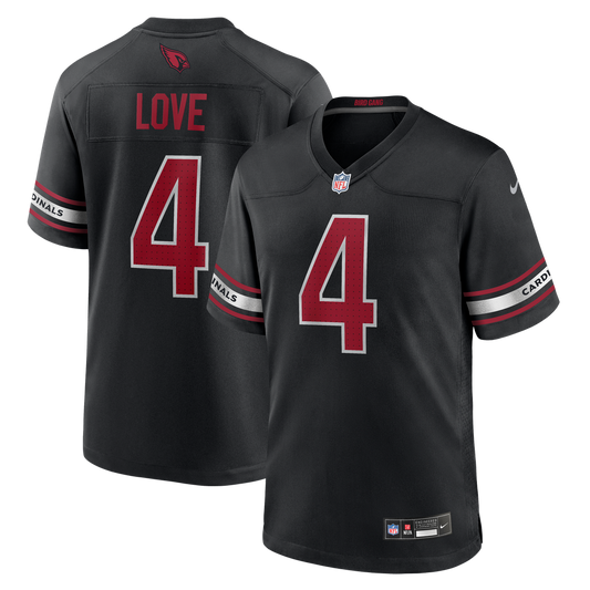 Jeremiyah Love Arizona Cardinals Nike Alternate Game Player Jersey - Black