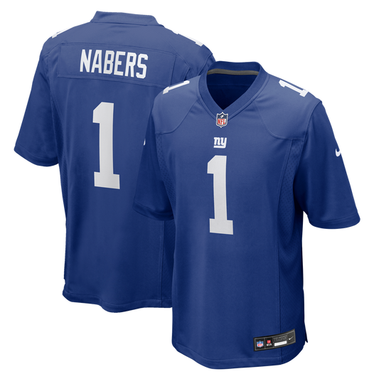 Malik Nabers New York Giants Nike  Player Game Jersey - Royal
