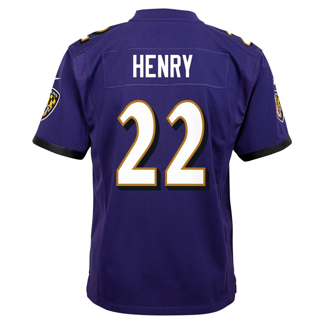 Derrick Henry Baltimore Ravens Nike Youth Game Jersey - Purple