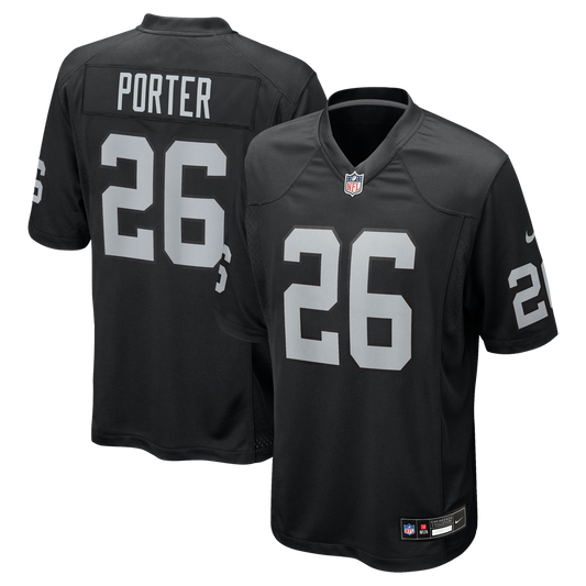 Darien Porter Las Vegas Raiders Nike Team Game Jersey -  Black