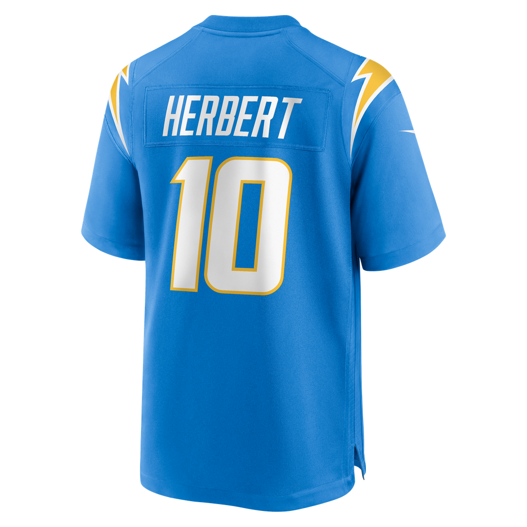 Justin Herbert Los Angeles Chargers Nike Player Game Jersey - Powder Blue