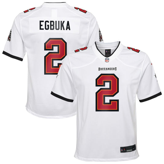Emeka Egbuka Tampa Bay Buccaneers Nike Youth White Game Jersey - White