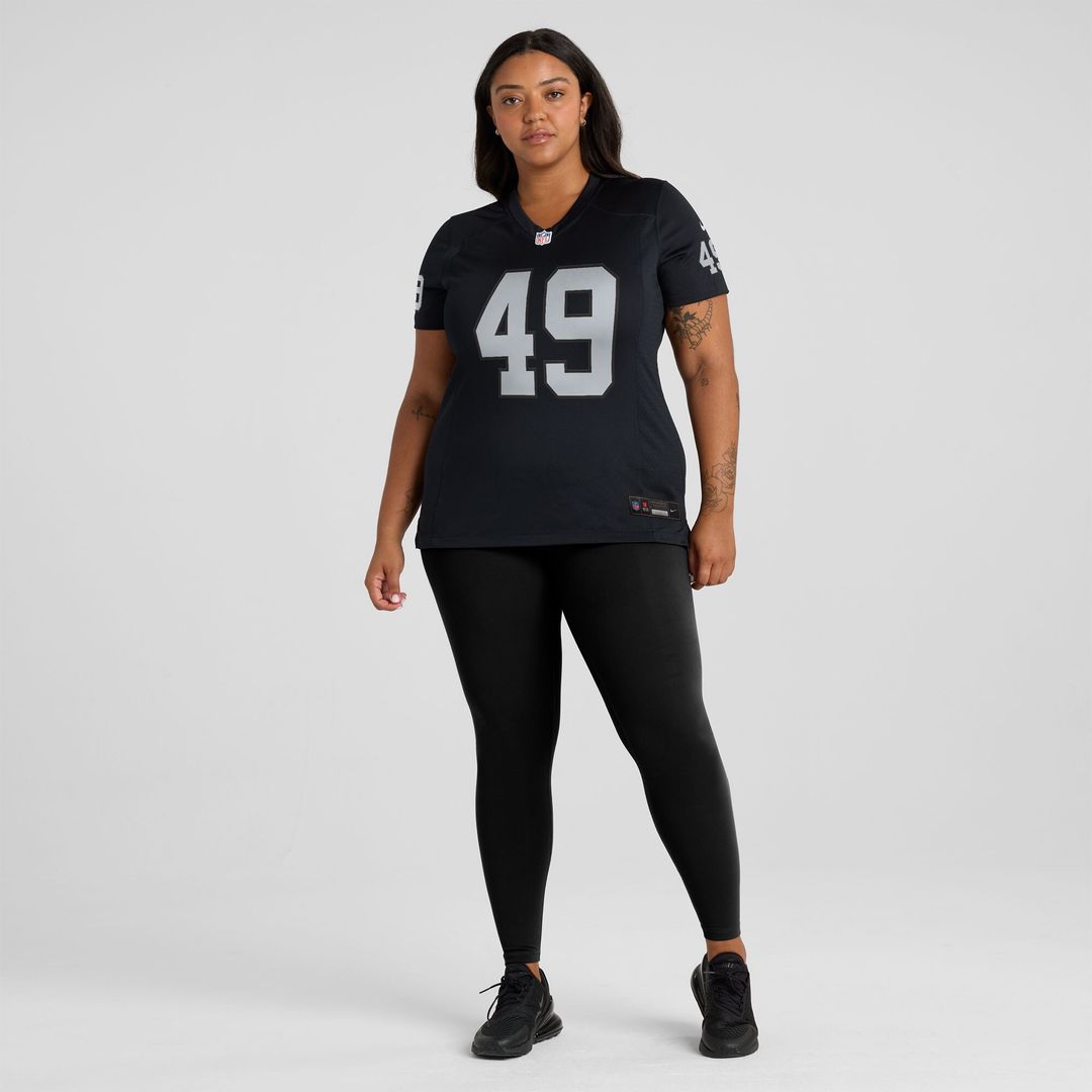 Charles Snowden Las Vegas Raiders Nike Women's Team Game Jersey -  Black