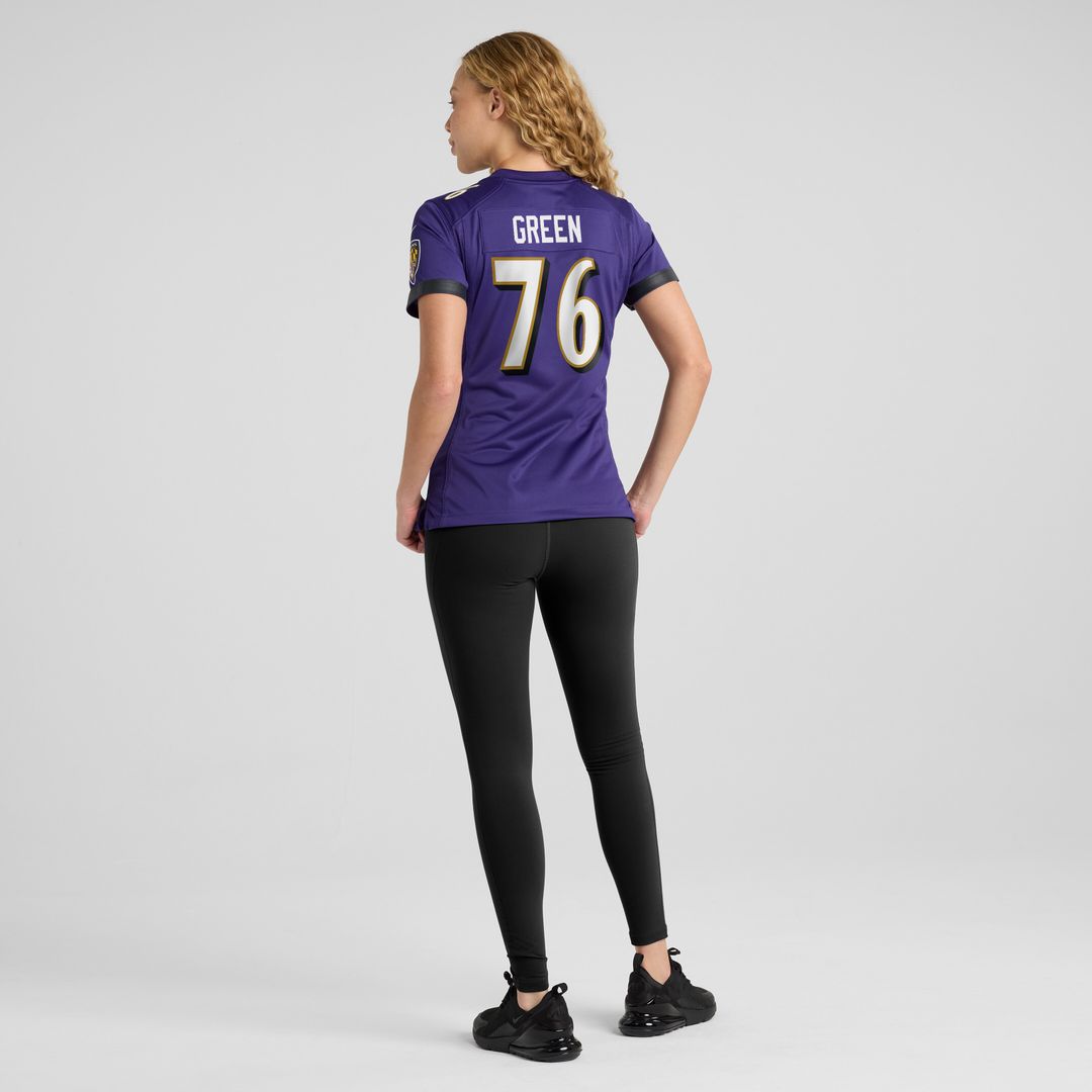 Kenyon Green Baltimore Ravens Nike Women's Team Game Jersey -  Purple