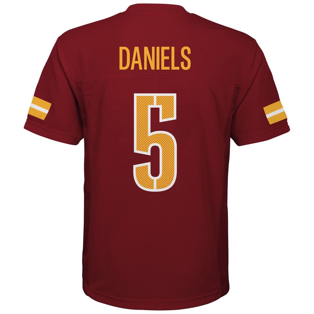 Jayden Daniels Washington Commanders Youth Replica Player Jersey - Burgundy